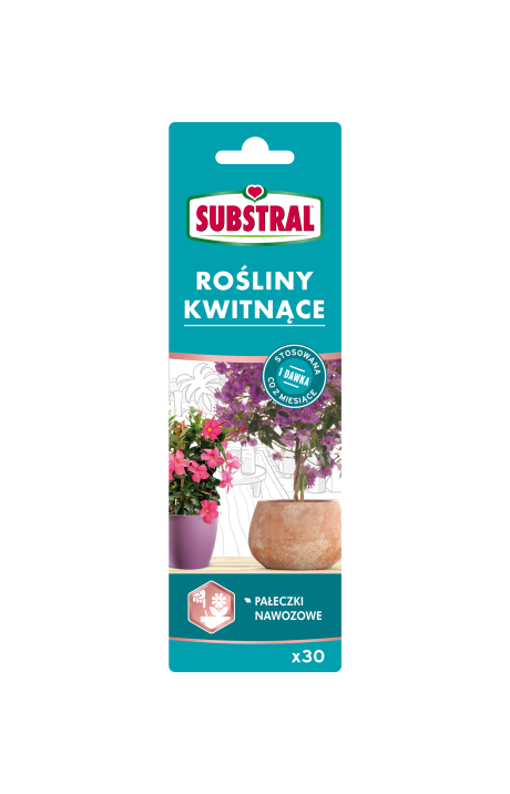 Substral Pałeczki nawozowe do Roślin Kwitnących 30szt