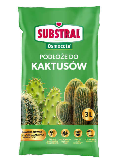 Substral Gotowe Podłoże Osmocote do Kaktusów 3l