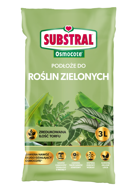 Substral Gotowe Podłoże Osmocote do Roślin Zielonych 3l