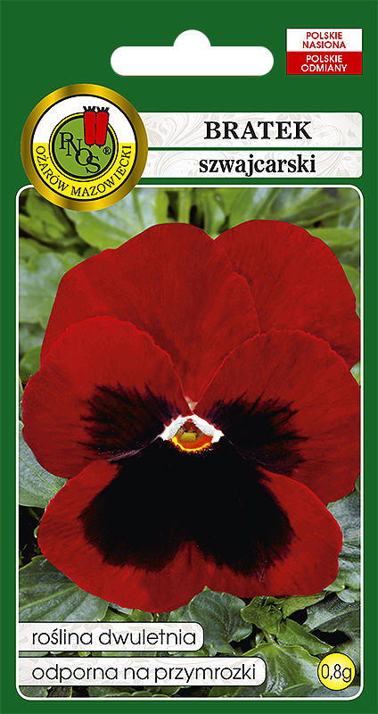 PNOS BRATEK SZWAJCARSKI ALPENGLUHEN CZERWONY Z PLAMĄ 0,8G