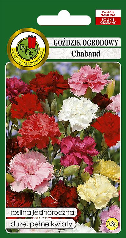 PNOS GOŹDZIK OGRODOWY CHABAUD  MIESZANY 0,3G