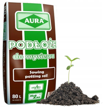AURA Profesjonalna Ziemia Podłoże do wysiewu 80L