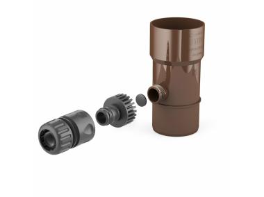 Cellfast Odzyskiwacz wody deszczowej Bryza 6,3 cm brązowy