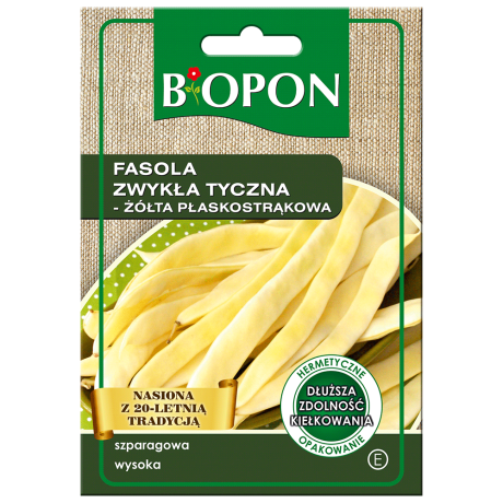 Bopon Fasola zwykła tyczna żółta płaskostrąkowa