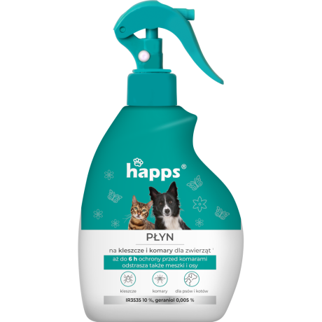 HAPPS – płyn na kleszcze i komary dla zwierząt
