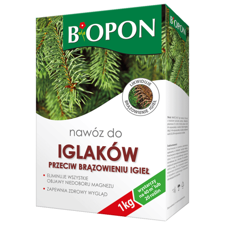 Bopon Nawóz do iglaków przeciw brązowieniu igieł 1kg