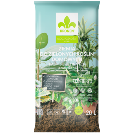 KRONEN®Ziemia do zielonych roślin domowych 20l