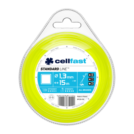 Cellfast Żyłka tnąca STANDARD – kwadrat 3,0mm 15m