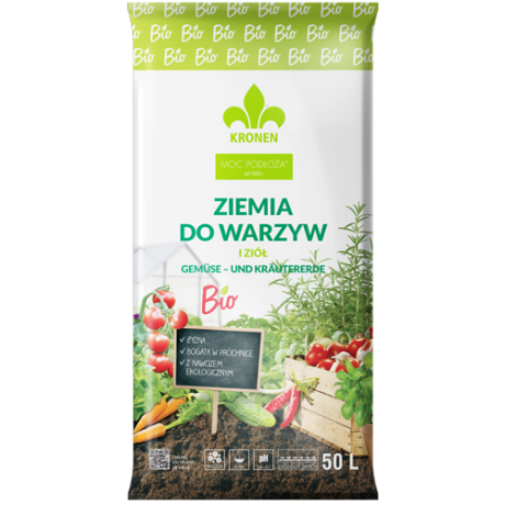 KRONEN®Ziemia BIO do warzyw i ziół 50l