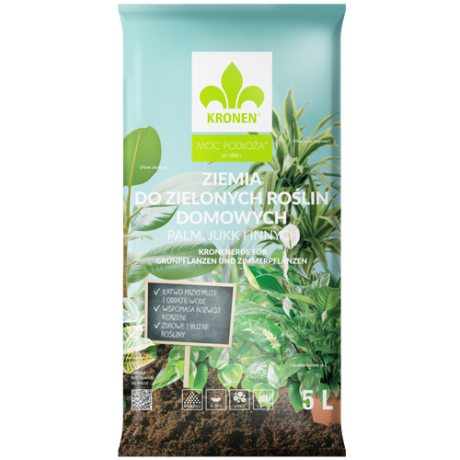 KRONEN®Ziemia do zielonych roślin domowych 5l