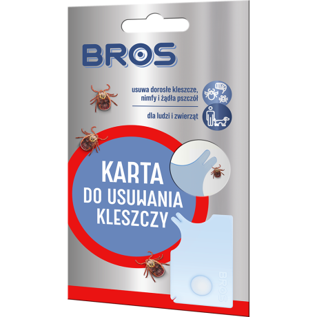 BROS Karta do usuwania kleszczy