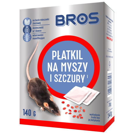 BROS Płatkil na myszy i szczury 100G