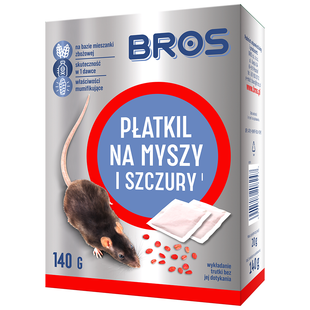 BROS Płatkil na myszy i szczury 1KG