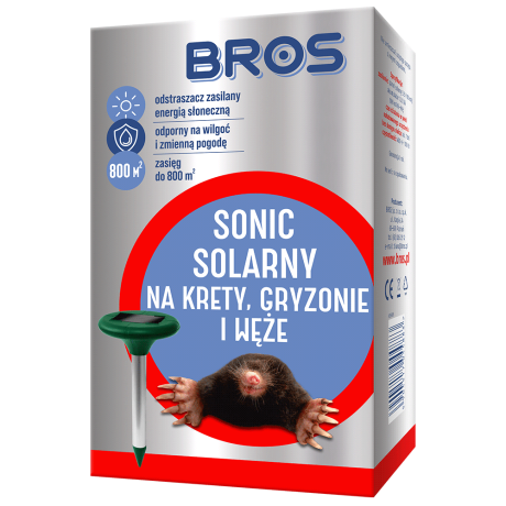 BROS Sonic Solarny na krety, gryzonie i węże