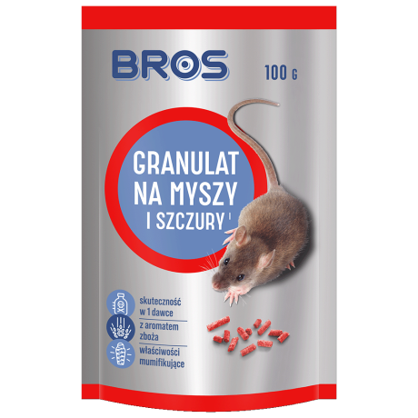 BROS Granulat na myszy i szczury 100G