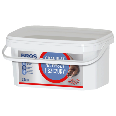 BROS Granulat na myszy i szczury 2,5KG