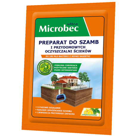 Microbec ULTRA Preparat do szamb – zapach cytryny 25G