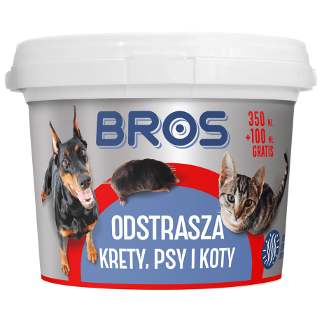 BROS Odstrasza krety, psy i koty