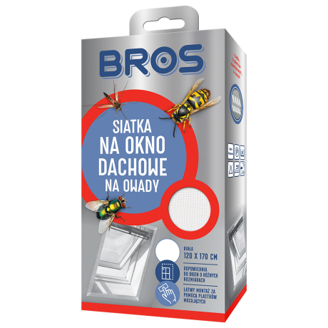 BROS Siatka na okno dachowe