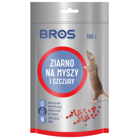 BROS Ziarno na myszy i szczury 100G