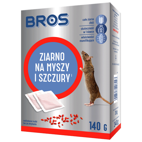 BROS Ziarno na myszy i szczury 140G