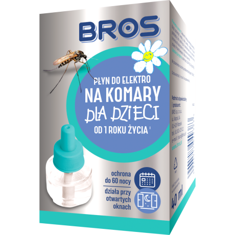 BROS Płyn do elektro na komary dla dzieci