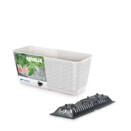 PROSPERPLAST SKRZYNKA RATOLLA FLOWER BOX 600 BIAŁA