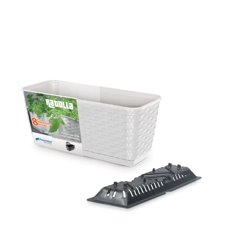 PROSPERPLAST SKRZYNKA RATOLLA FLOWER BOX 600 BIAŁA