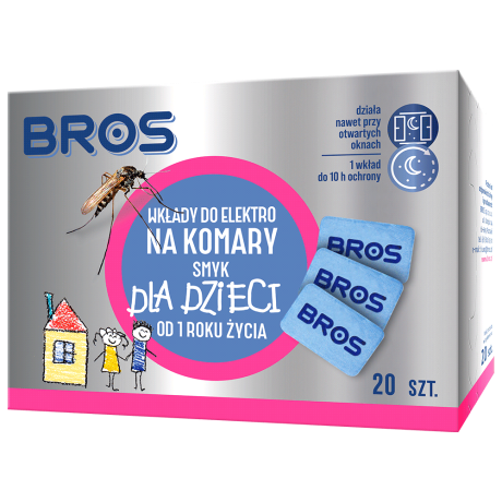 BROS Wkłady do elektro na komary SMYK