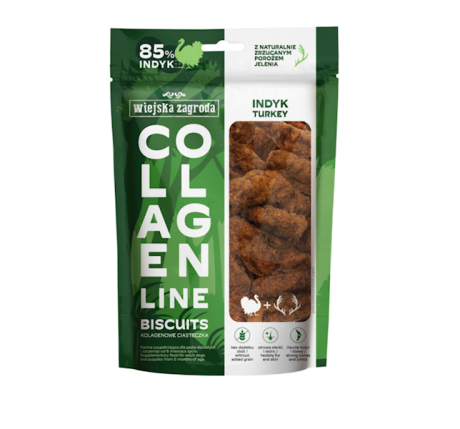 WIEJSKA ZAGRODA PRZYSMAK KOLAGENOWY CIASTKA INDYK 90G