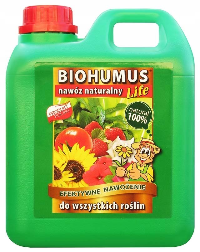 EKODARPOL BIOHUMUS LIFE NAWÓZ DO WSZYSTKICH ROŚLIN 2L