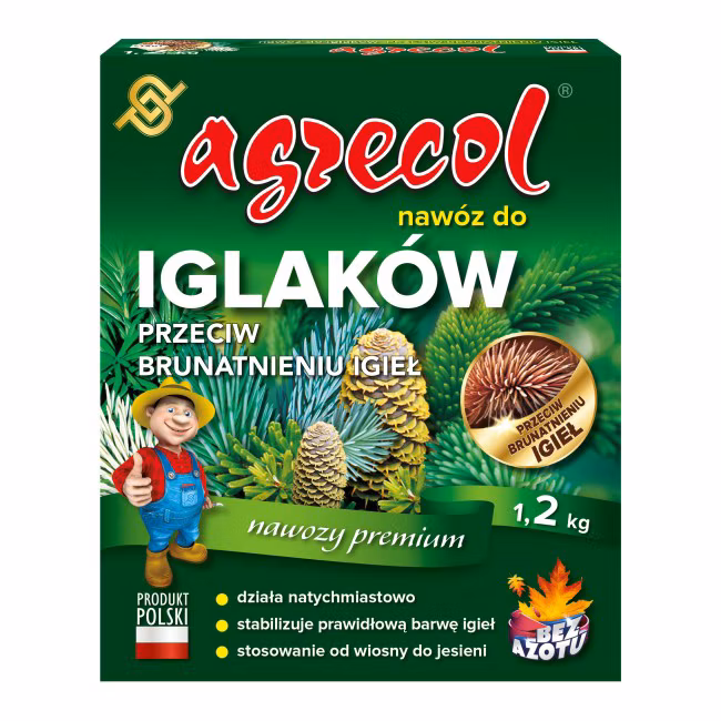 AGRECOL NAWÓZ DO IGLAKÓW PRZECIW BRĄZOWIENIU IGIEŁ 1,2KG