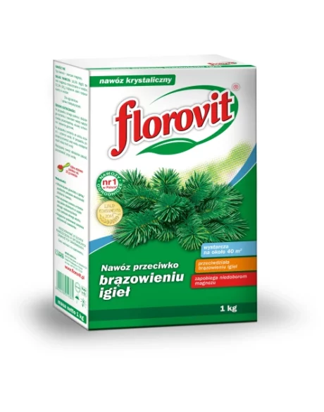 FLOROVIT NAWÓZ DO IGLAKÓW PRZECIW BRĄZOWIENIU 1KG