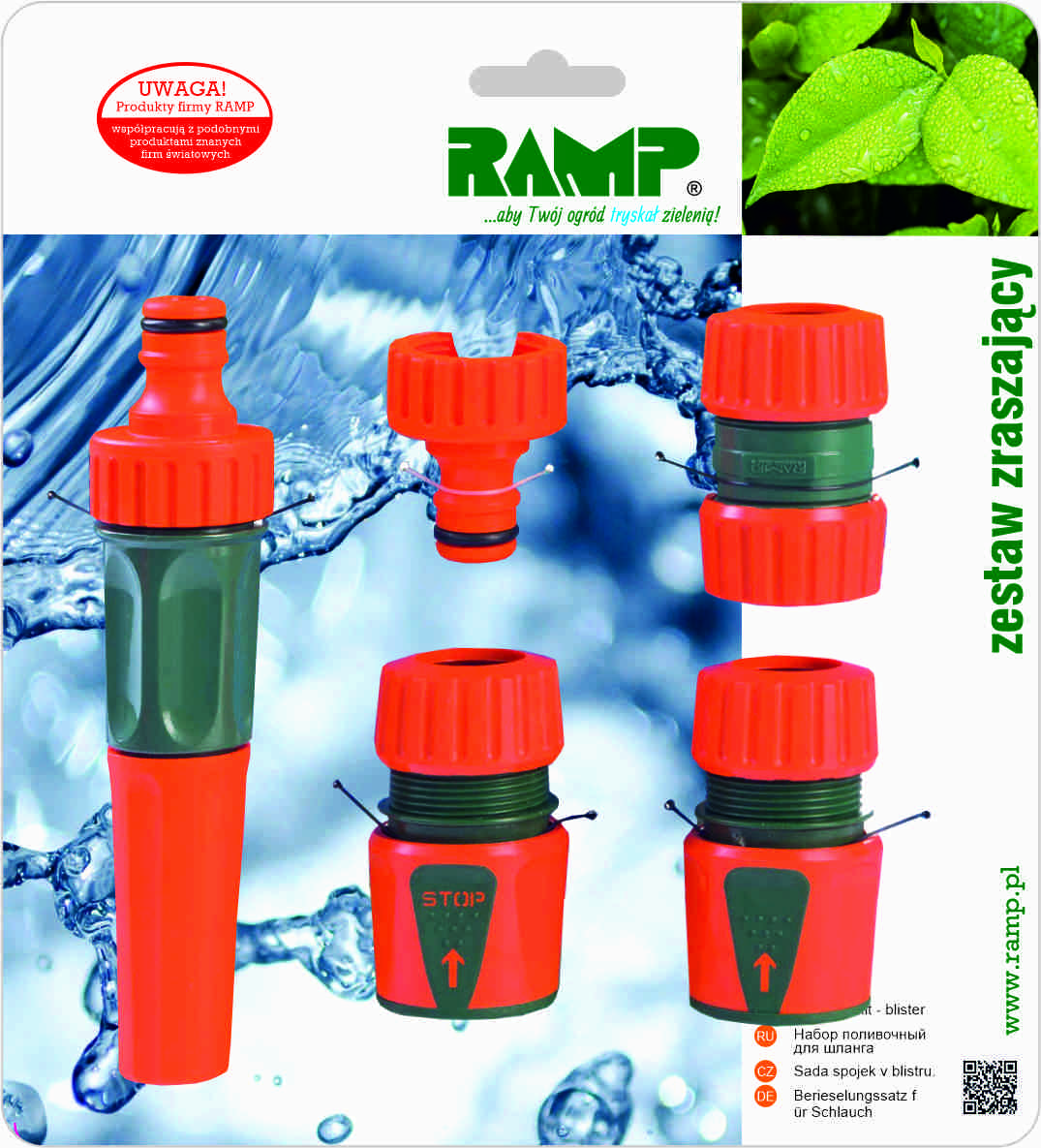 RAMP ZESTAW ZRASZAJĄCY DO WĘŻA 1/2" R1512B