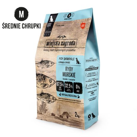 WIEJSKA ZAGRODA KARMA SUCHA RYBY MORSKIE 2KG