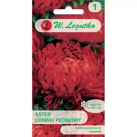 LEGUTKO ASTER CHIŃSKI PEONIOWY ROTER TURM1G