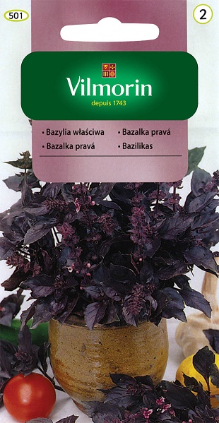 VILMORIN BAZYLIA CZERWONOLISTNA 0,5G