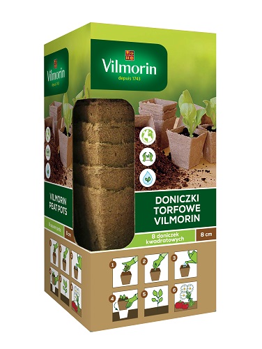 VILMORIN JIFFY DONICZKA TORFOWA 8/8 - 8 SZT