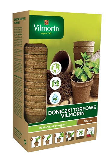 VILMORIN JIFFY DONICZKI TORFOWE  - 26 SZT