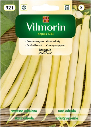 VILMORIN FASOLA SZPARAGOWA KARŁOWATA ŻÓŁTA BERGGOLD 30G