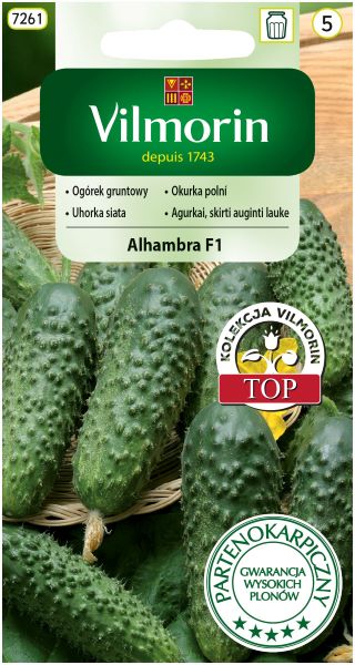 VILMORIN OGÓREK GRUNTOWY ALHAMBRA F1 3G