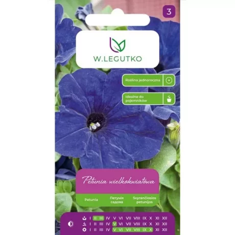 LEGUTKO PETUNIA WIELKOKWIATOWA GRANAT 0.01G