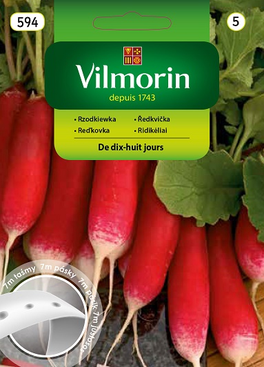 VILMORIN RZODKIEWKA DE DIX-HUIT JOURS TAŚMA 7M