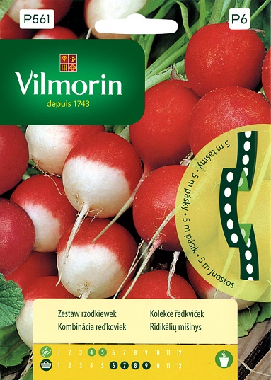 VILMORIN WARZYWA NA TAŚMIE RZODKIEWKI ZESTAW TAŚMA 5M