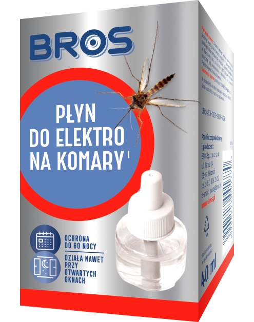 BROS PŁYN DO ELEKTRO NA KOMARY 60 DNI 40ML