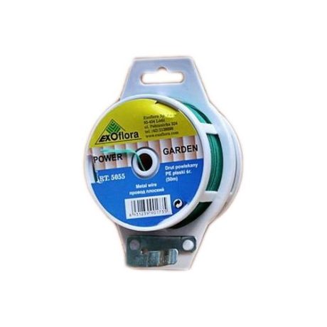 EXOFLORA DRUT POWLEKANY PŁASKI 50M