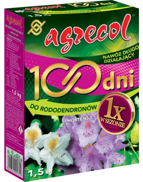 AGRECOL NAWÓZ 100 DNI DO RODODENDRONÓW I HORTENSJI 1,5 KG